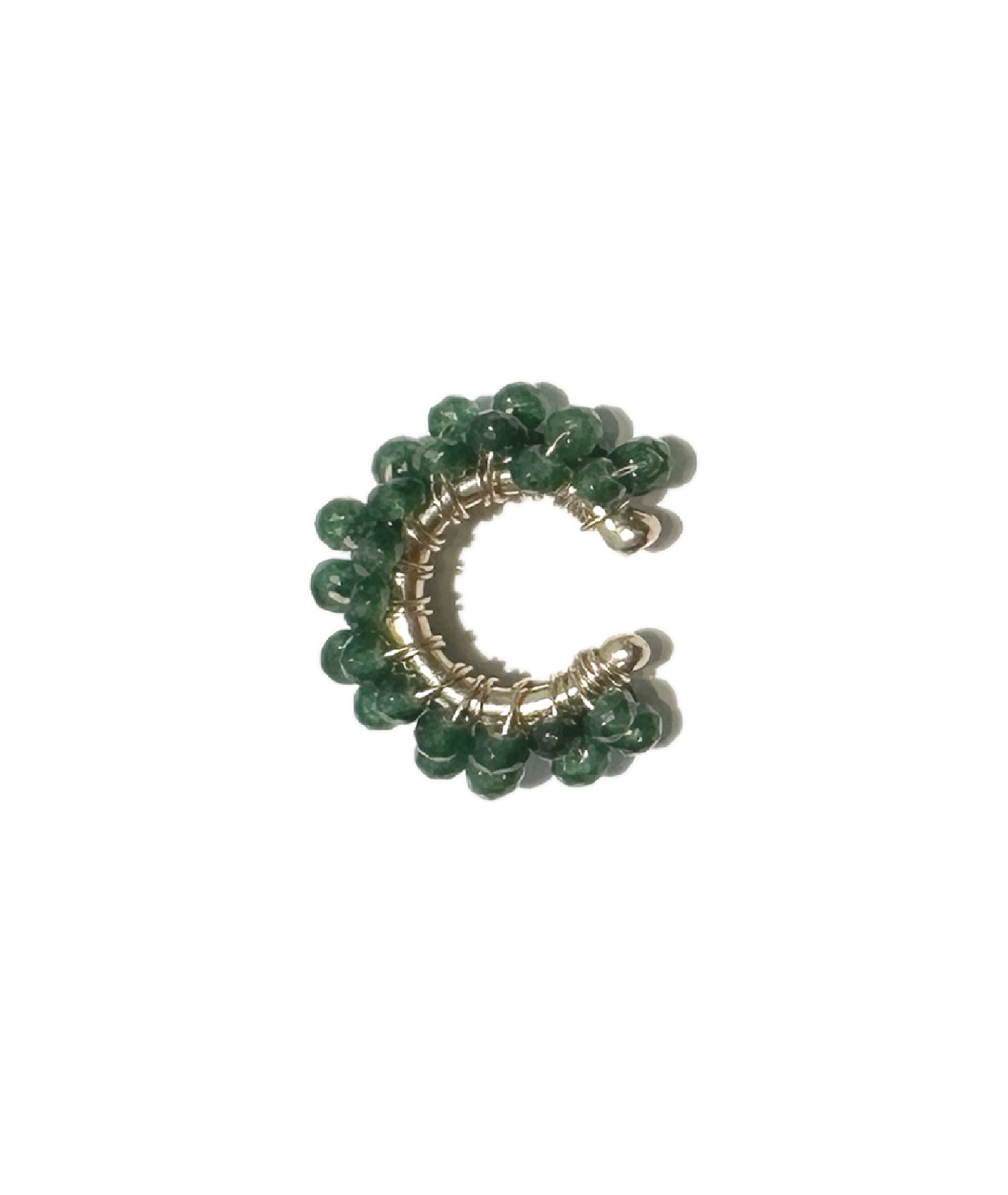 EARCUFF GREEN JADE