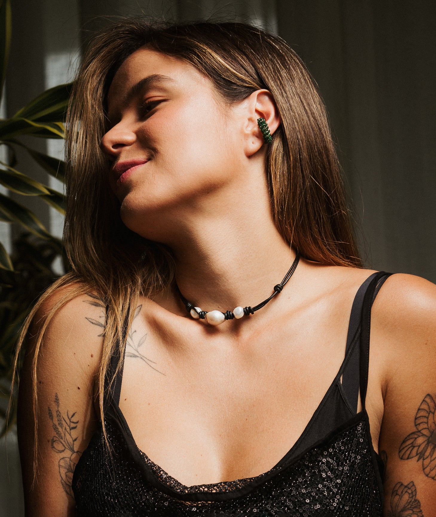 BARROCA LEATHER NECKLACE