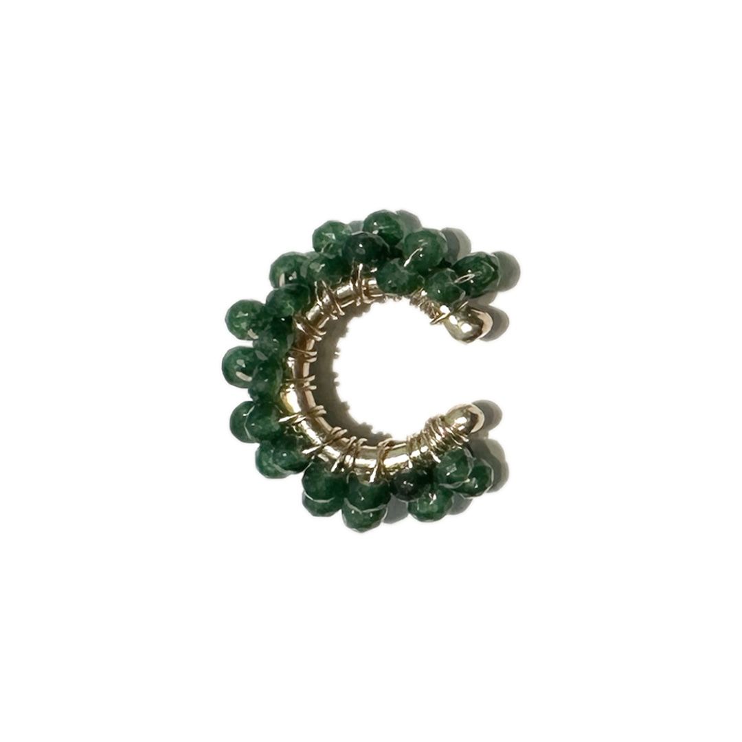 EARCUFF GREEN JADE